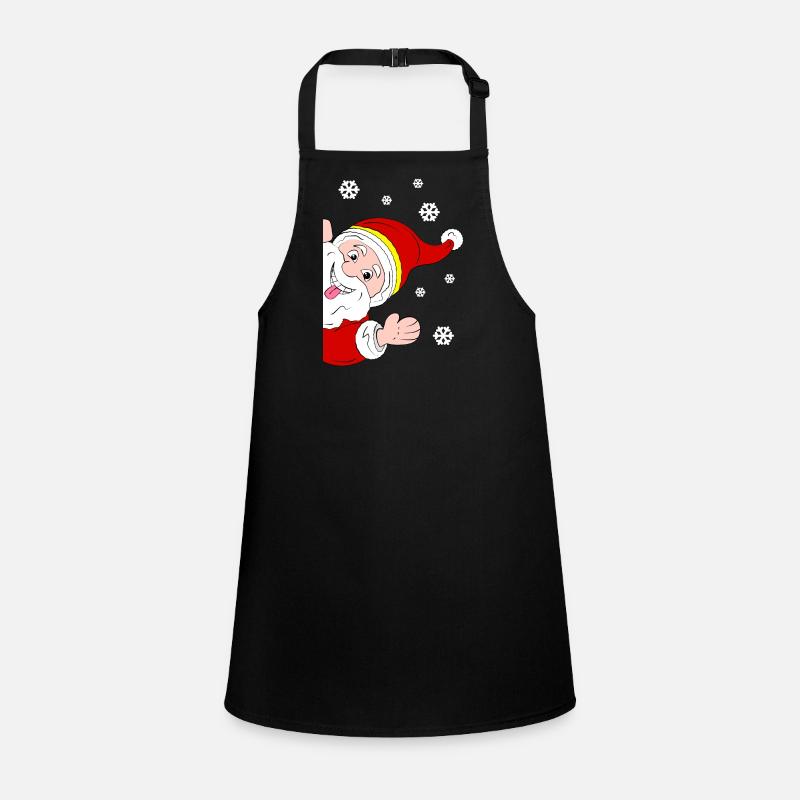 Merry Santa Claus Snow Salutation Children's Apron