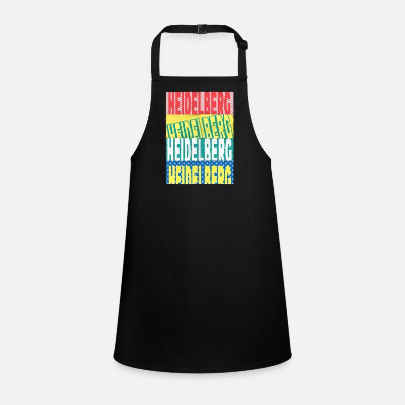 Heidelberg Germany City Font Skyline Children's Apron