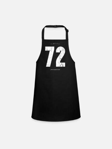 Vintage 72 Limited Edition - Children's Apron - black - Front