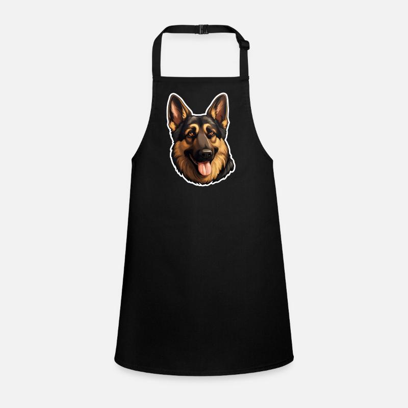 German Shepherd Head Children's Apron