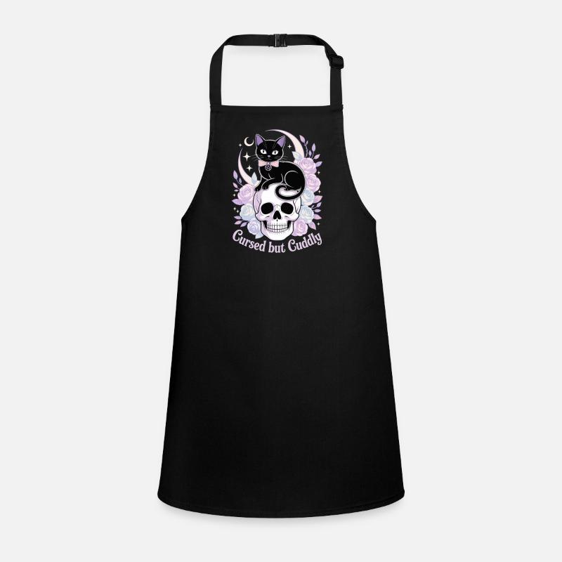 Cursed and Cuddly: Cat Skull Children's Apron