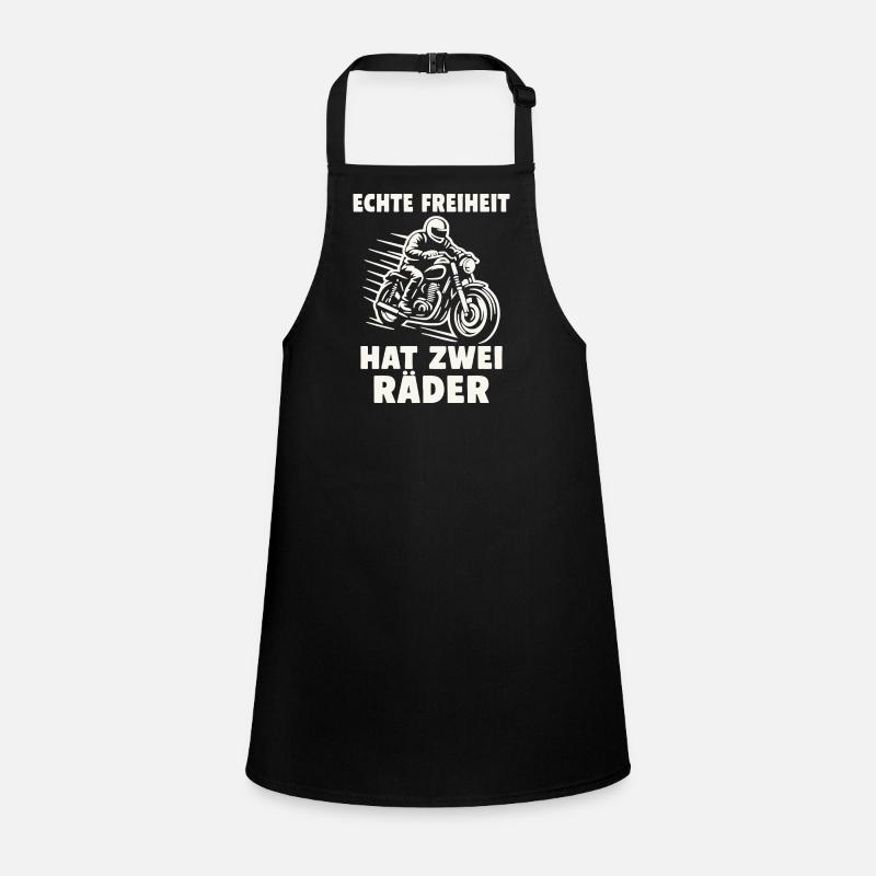 Real freedom has two wheels - Children's Apron - black