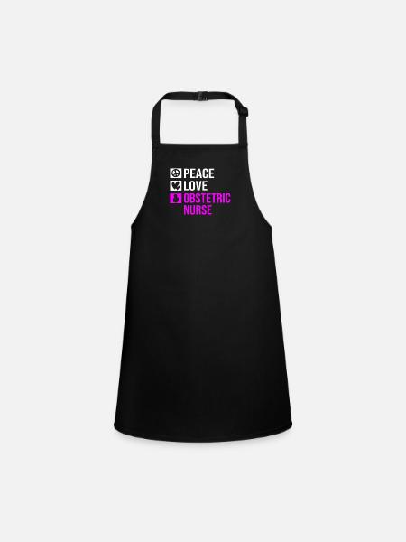 Nurse Pregnancy Hospital - Children's Apron - black - Front