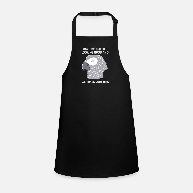 Parrot Grey Children's Apron