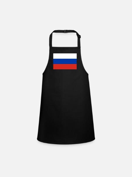Russland - Schürze für Kinder - Schwarz - Vorne