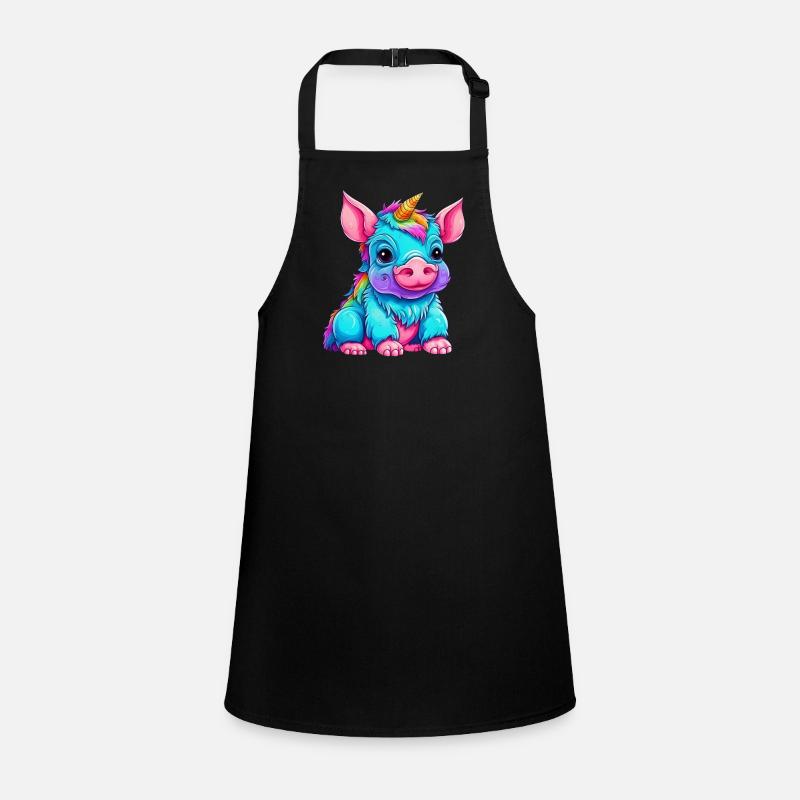Fusion du cochon et de la licorne - conception arc-en-ciel Tablier Enfant