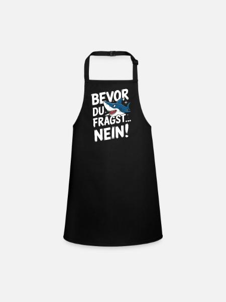 Requin Requin Requins Requin - Tablier Enfant - noir - Devant