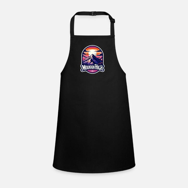 Mountain High - Berg Illustration Children's Apron