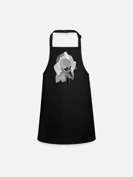 Pigeon oiseau - Tablier Enfant - noir