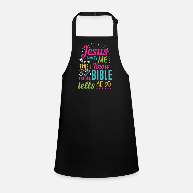 Jesus Design Ja Jesus liebt mich Geburtstagsgeschenkidee Schürze für Kinder