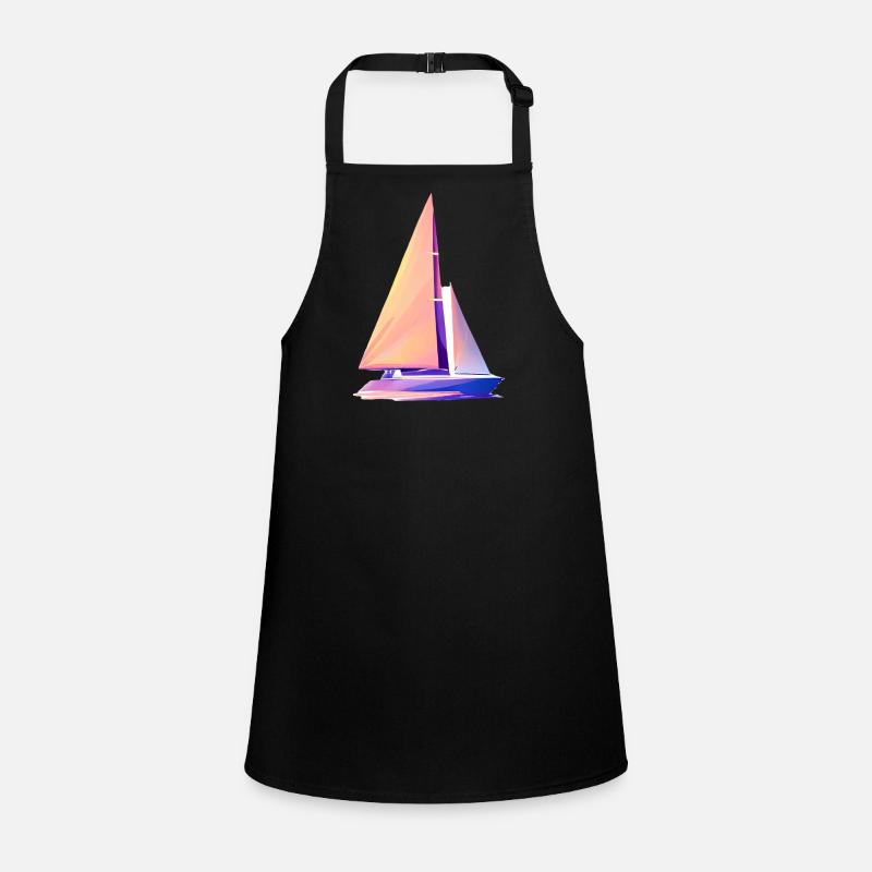 Sailing ship Sailboat Sailing Sailing Sailing Sailing Children's Apron