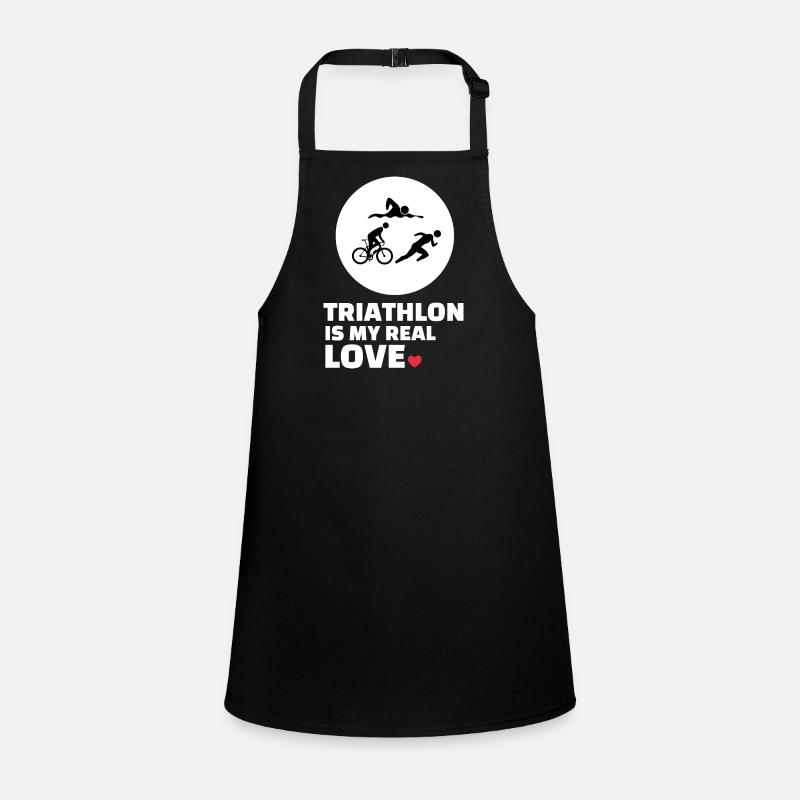 Ich Liebe Triathlon Schürze für Kinder