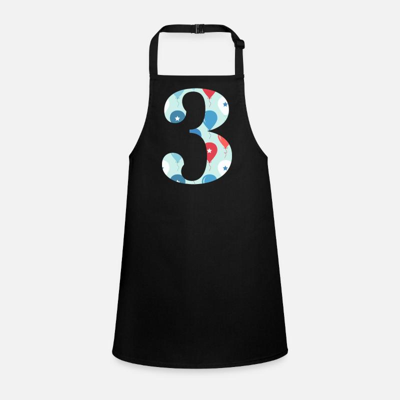 3rd anniversary balloon Children's Apron