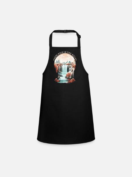 Balance is key - Children's Apron - black - Front