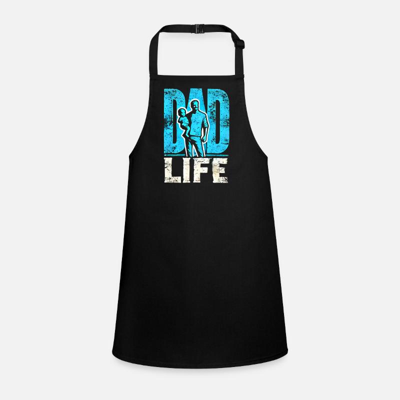 Papa Life Duo Silhouette Graphique, Meilleurs Pères Tablier Enfant