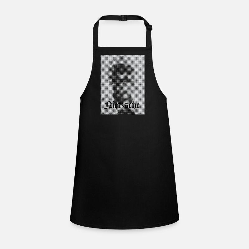 Halftone Philosophical Portrait Children's Apron