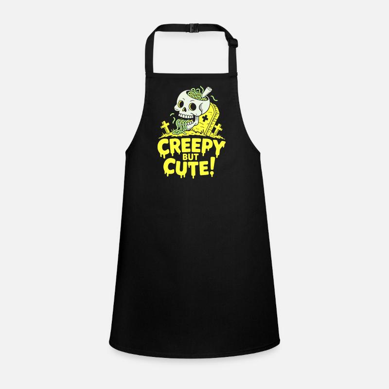 Creepy but Cute Skull Glow Children's Apron