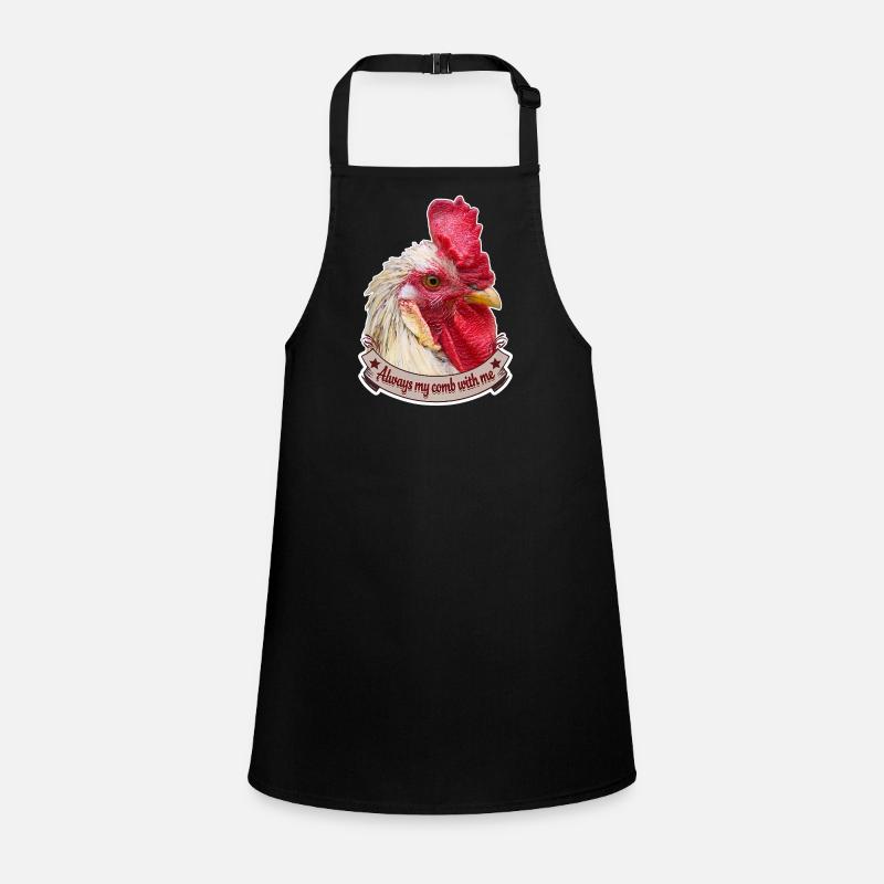 Conception de coq en peigne Magnifique poules coq Tablier Enfant