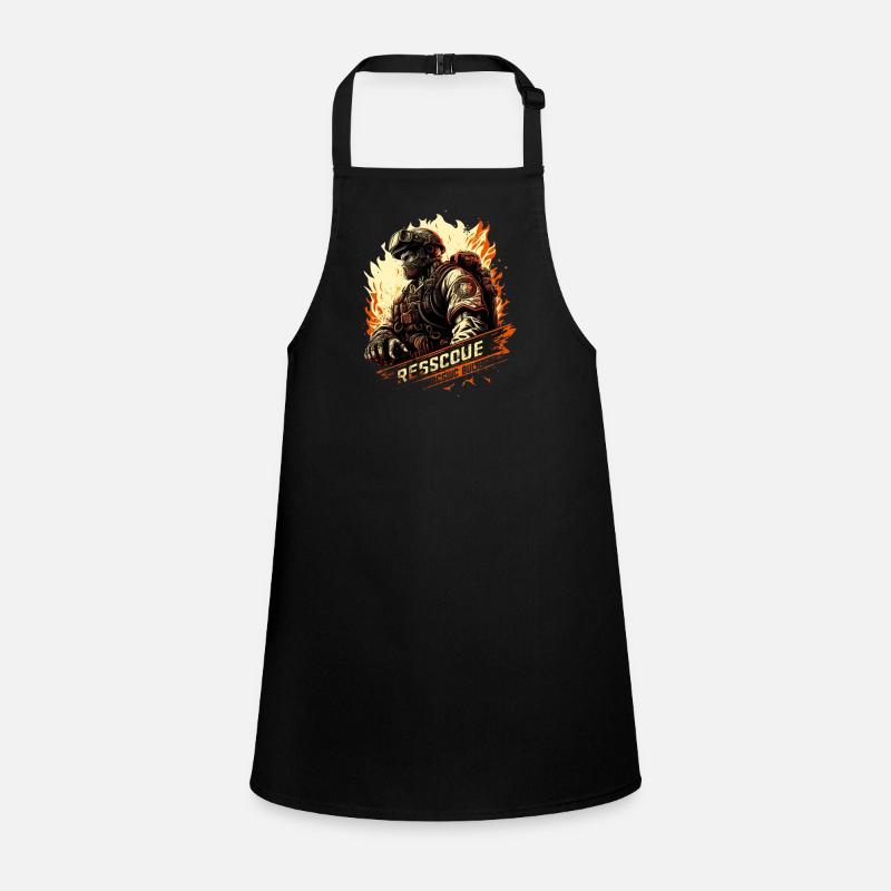 Heroes in uniform - firefighter - always ready Children's Apron