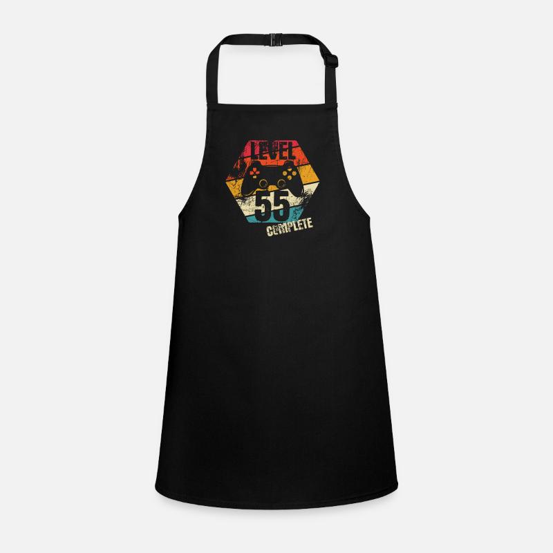 Level 55 Complete - Gamer - Birthday - Gift Children's Apron