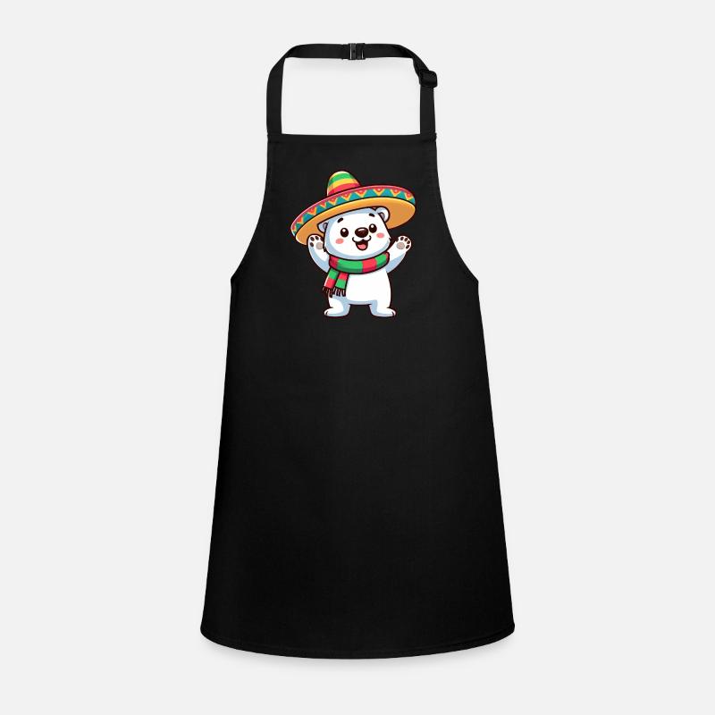 Cinco de Mayo Polar Bear: Festive Design Children's Apron