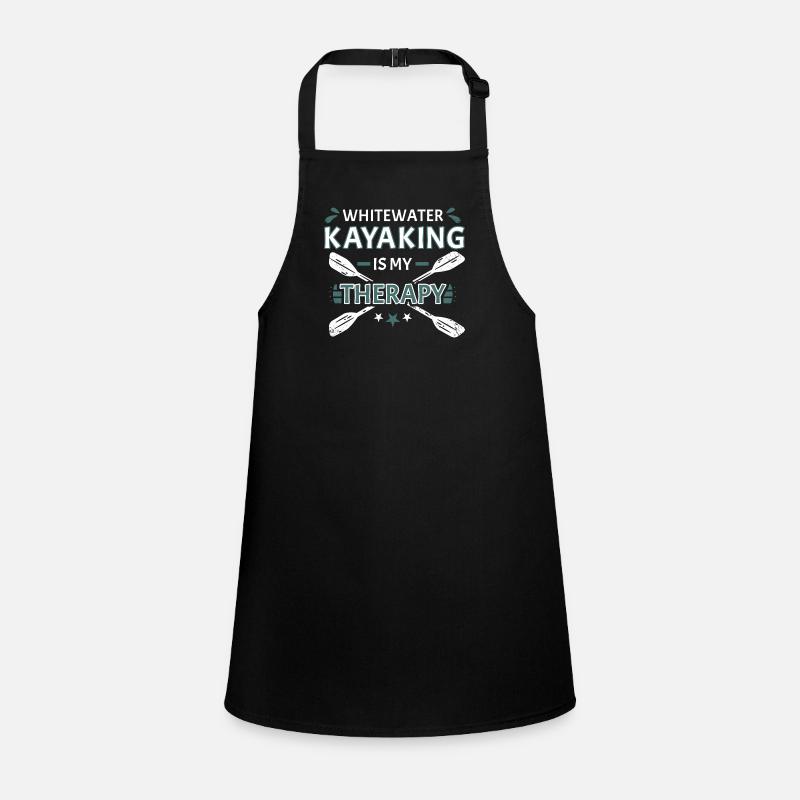 Whitewater Kayaking Is My Therapy Children's Apron