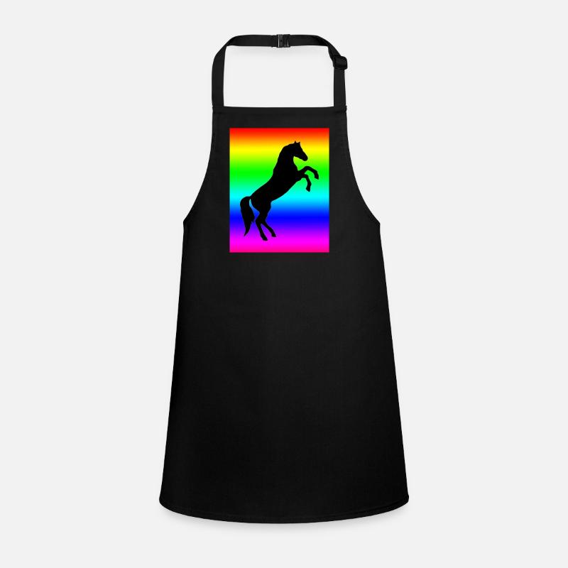 Regenbogen Pferd Schürze für Kinder