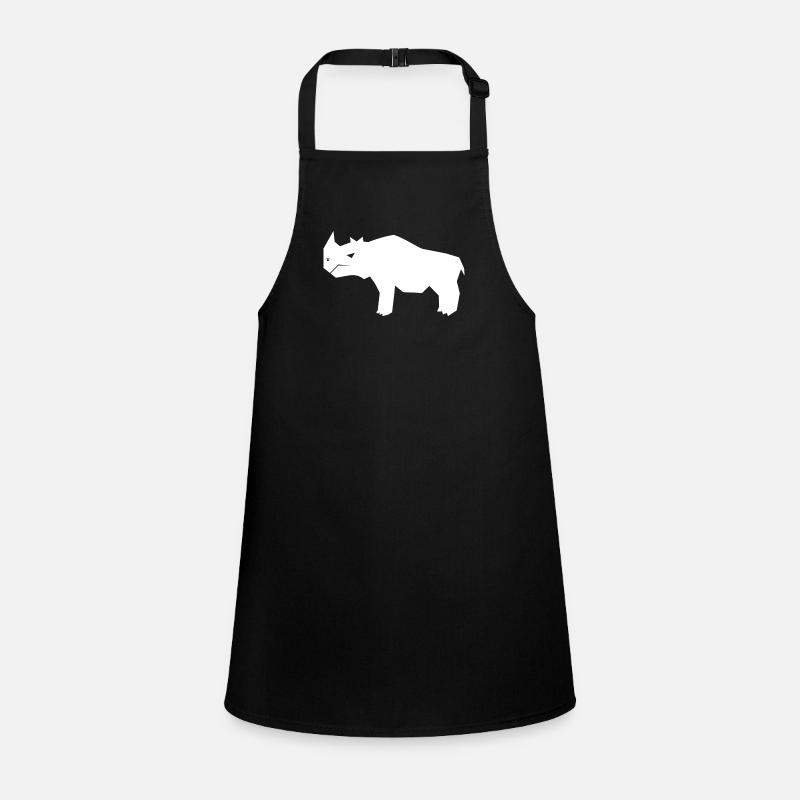 weißes Nashorn, cooles Nashörner Design Schürze für Kinder