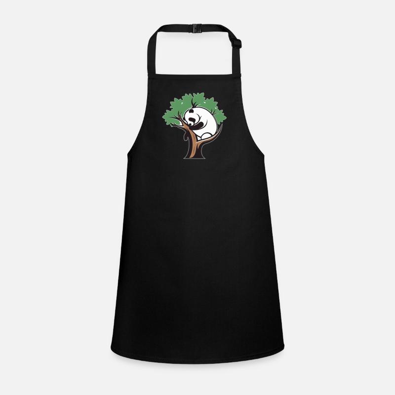 Panda in einem Baum Schürze für Kinder