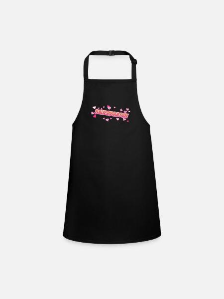 Sauerbraten ein Design für den Braten Fan - Schürze für Kinder - Schwarz - Vorne