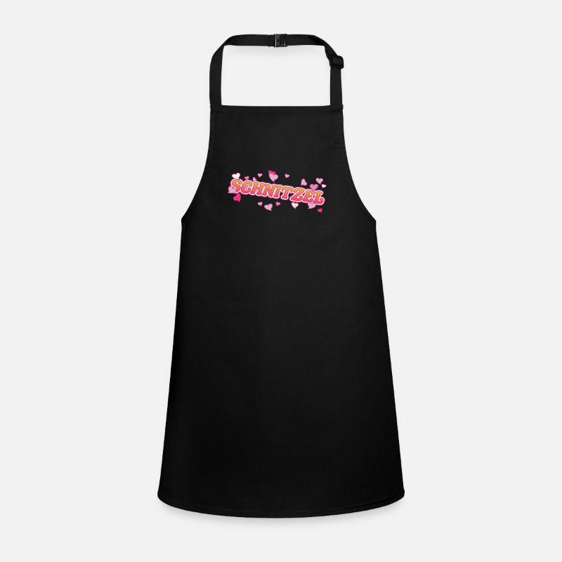 Cool schnitzel with pink hearts design Children's Apron