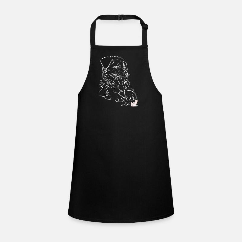 German Shepherd puppy WHITE Children's Apron