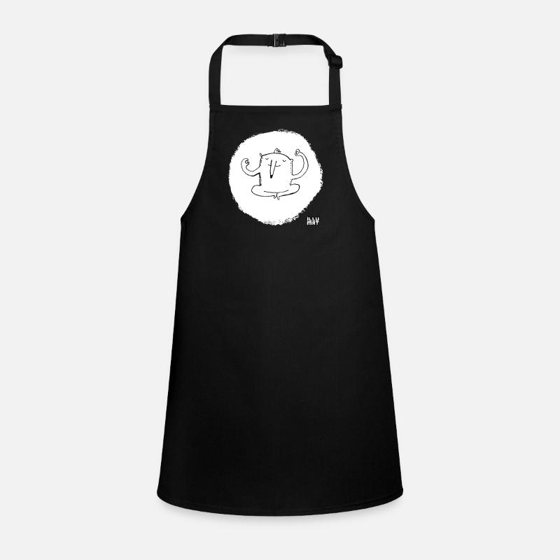 Ommmm black Children's Apron