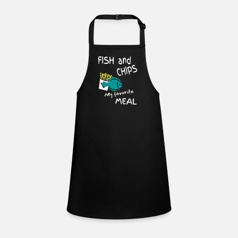 fish and chips my favorite food Children's Apron