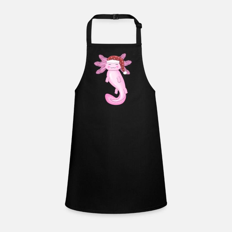 Cute Christmas Axolotl Children's Apron