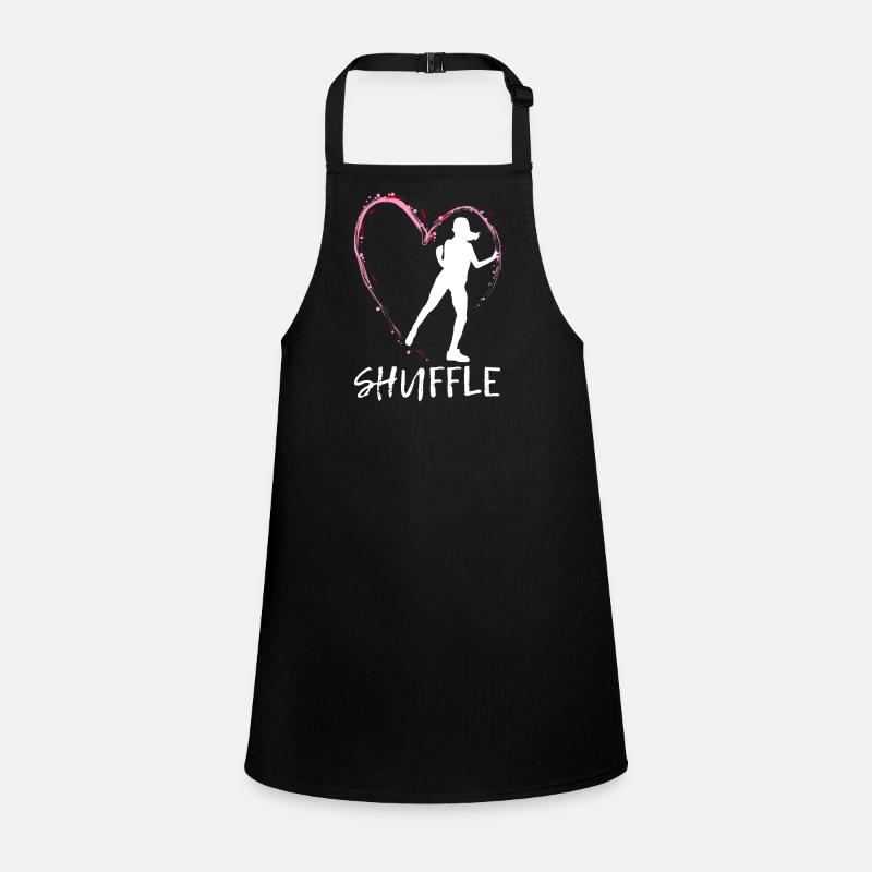 Dear Shuffle Dance - pink heart with dancer Children's Apron