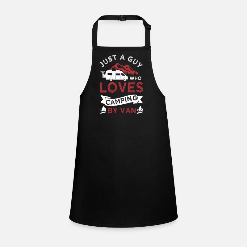 just a guy loves camper camping van Tablier Enfant