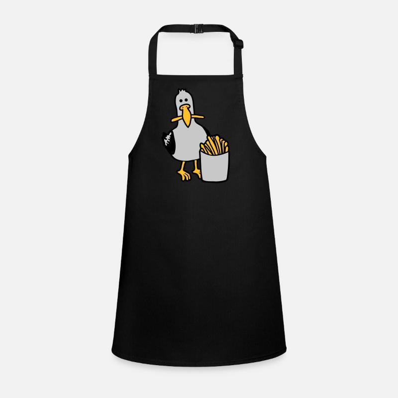 Joyeuses frites volées à la mouette Tablier Enfant