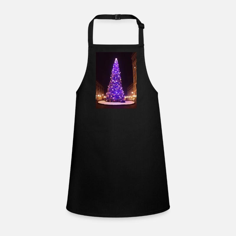 Purple Christmas Tree Children's Apron