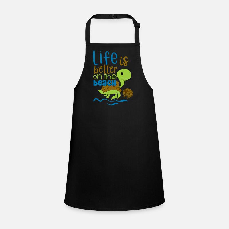 Life is better on the beach Schürze für Kinder