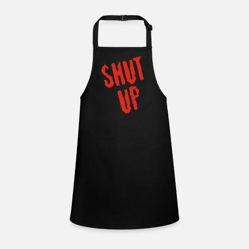 Be quiet! (red) Children's Apron