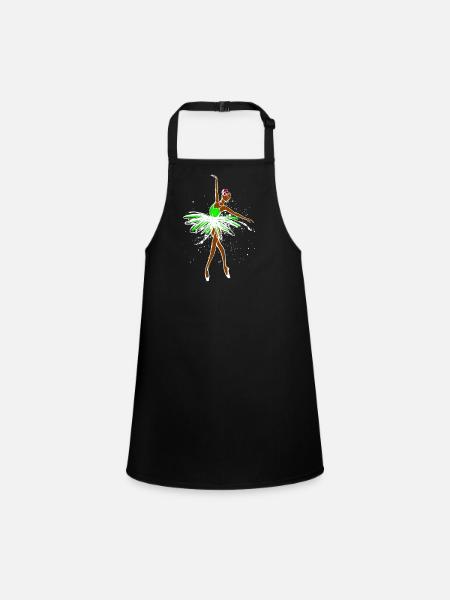 Graffiti Funky Sprayer Illustration Tattoo Art - Children's Apron - black - Front