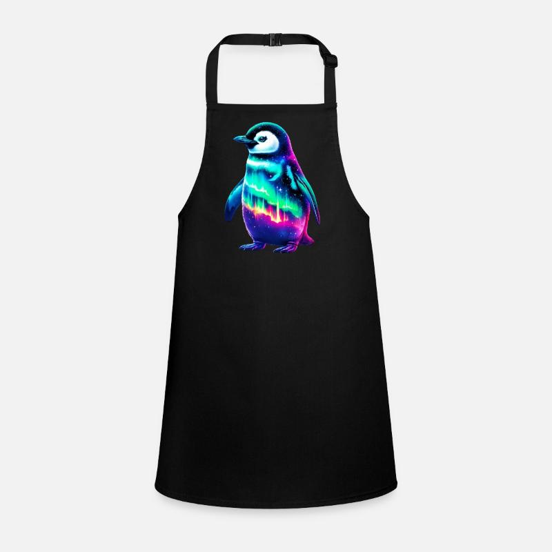 Aurora Borealis Penguin Children's Apron