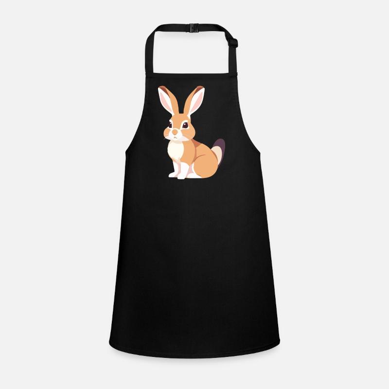 Bunny with long ears, cute rabbit Children's Apron