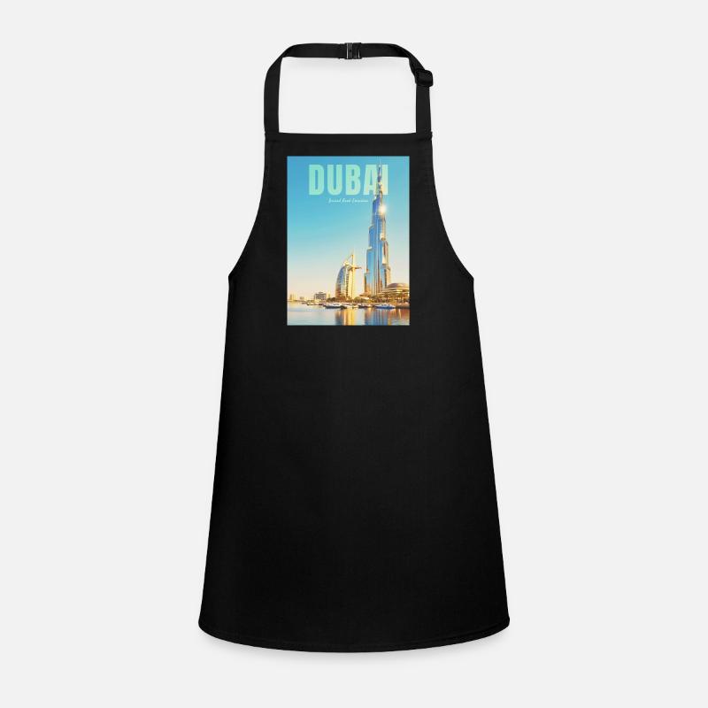 Dubai Skyline – Wüstenmetropole Schürze für Kinder