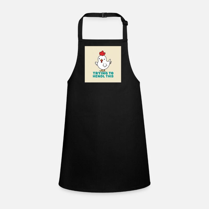 Chicken "Trying to hendl this" Children's Apron