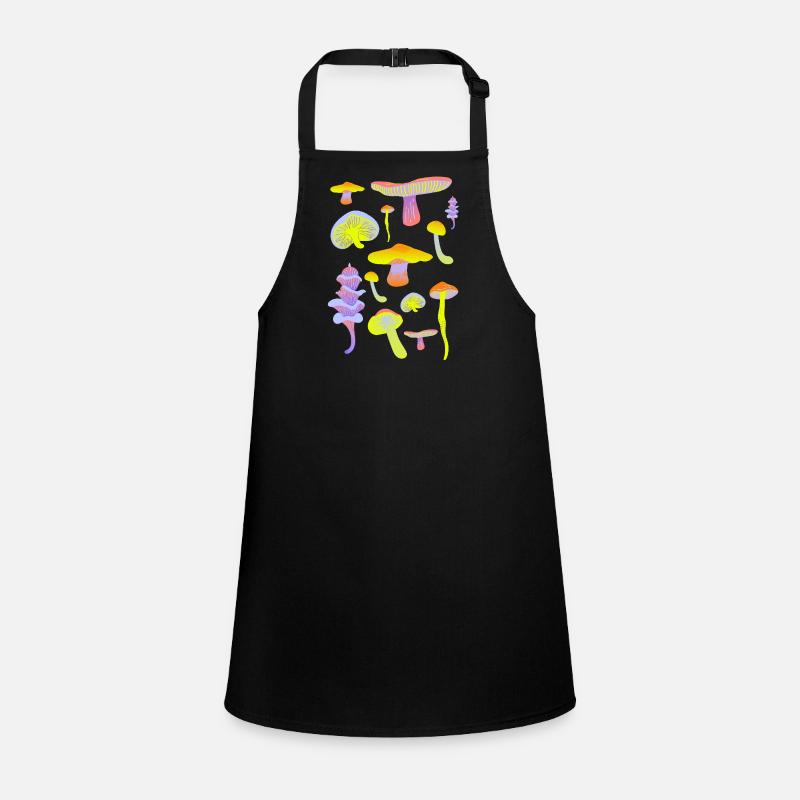 Tropical Mushroom Neon Palette Children's Apron