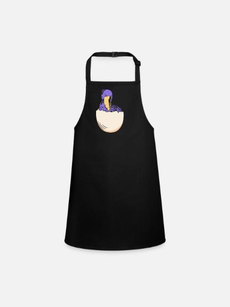 Bec-de-chaussure - Tablier Enfant - noir - Devant