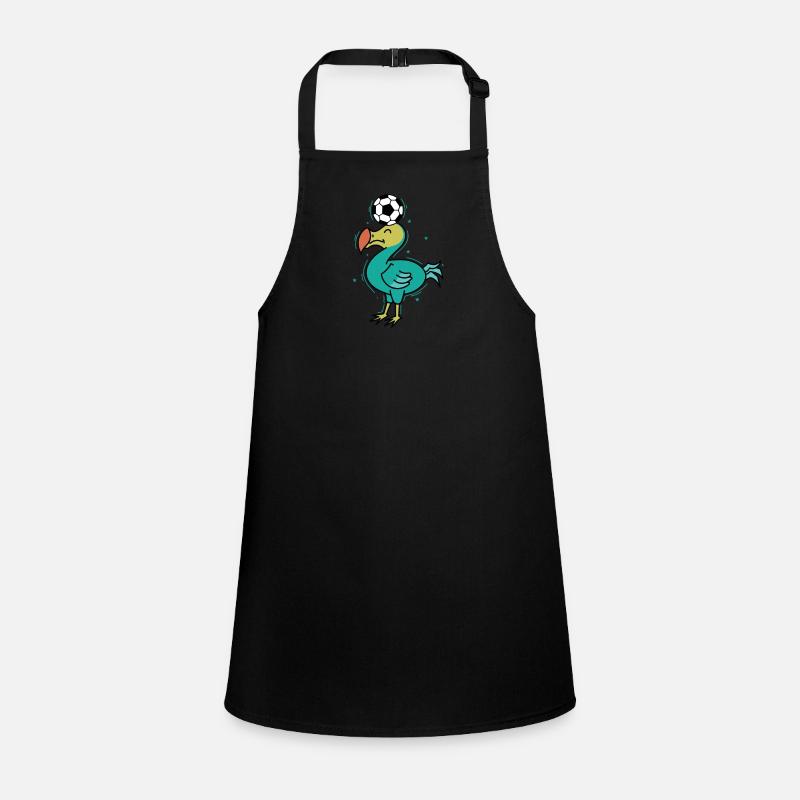 Dodo spielt Fußball Vogel aus Mauritius Schürze für Kinder