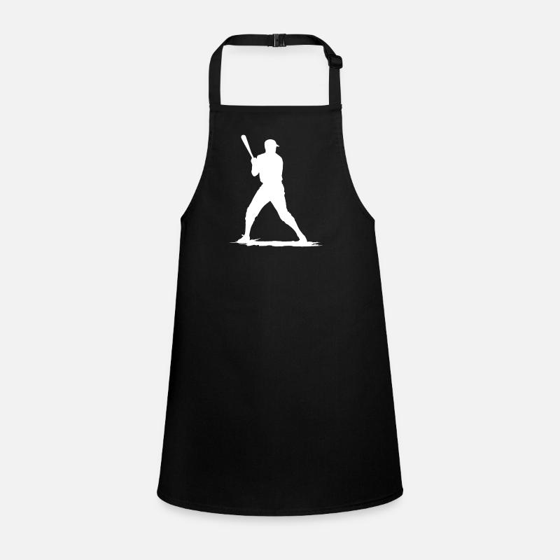 Baseball player with baseball bat Children's Apron